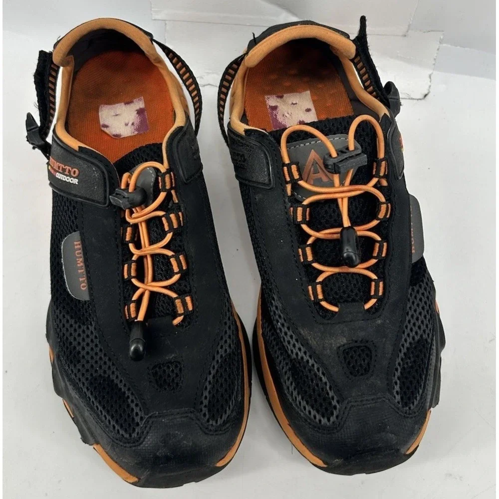 HUMTTO Amphibious Water Slip On Shoes Black With Orange Men's Size 7.5-8